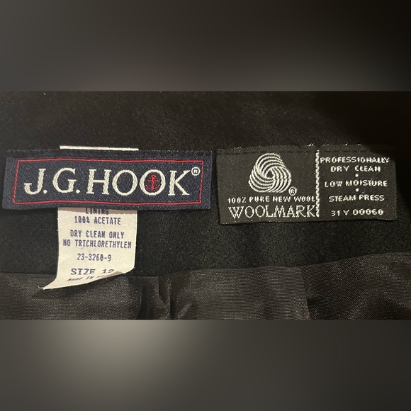 100% Wool Tailored Pencil Skirt JG Hook Women’s Size 12 Scandi Minimal USA Made - Picture 5 of 6